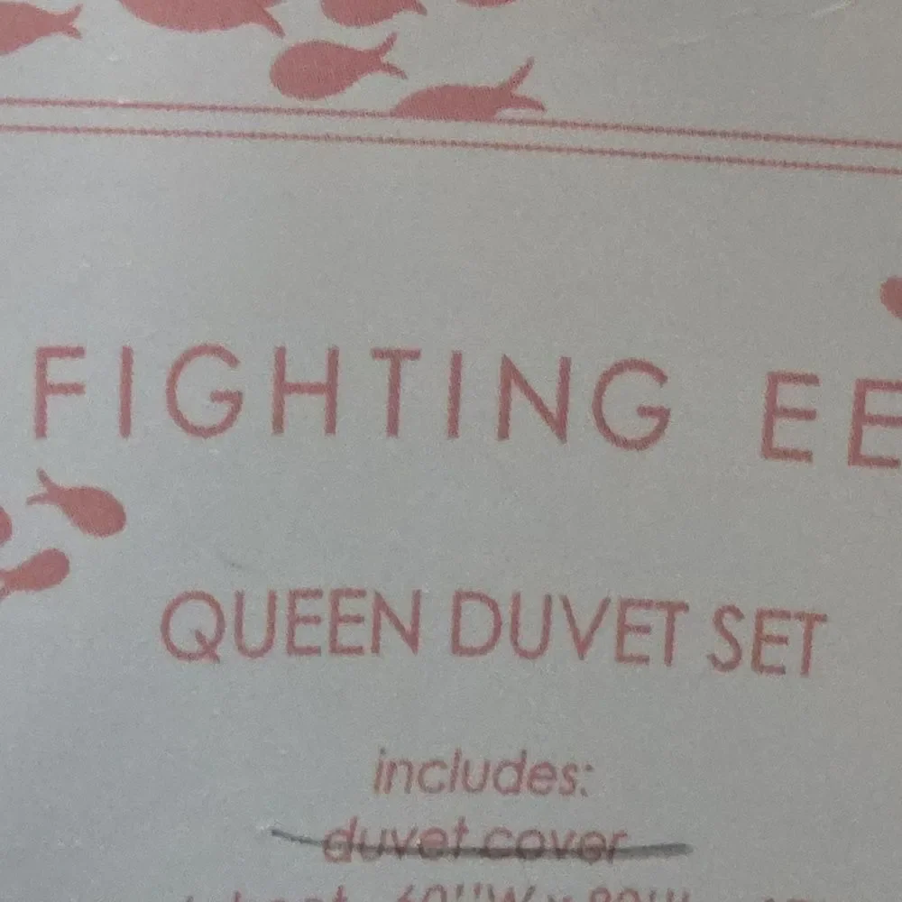 NEW Fighting Eel Queen Fitted Sheet Only Malibu Fish Wave - Blue Bamboo Fabric